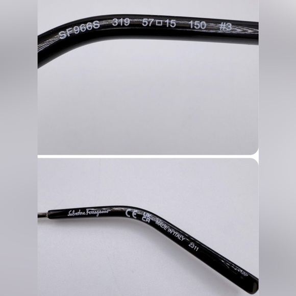 Salvatore Ferragamo SF966S Square Aviator Sunglasses Tortoise Made in Italy - Picture 8 of 10